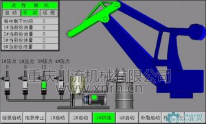 門(mén)機(jī)潤(rùn)滑系統(tǒng)觸摸監(jiān)控畫(huà)面